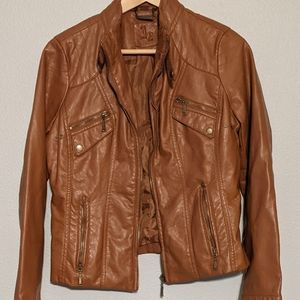 Faux leather jacket